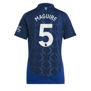 Manchester United Harry Maguire #5 Gostujuci Dres za Ženska 2024-25 Kratak Rukavima